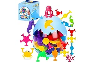Suction Cup Bath Toys - 27 Piece Fun for Kids Ages 4-8 Boy