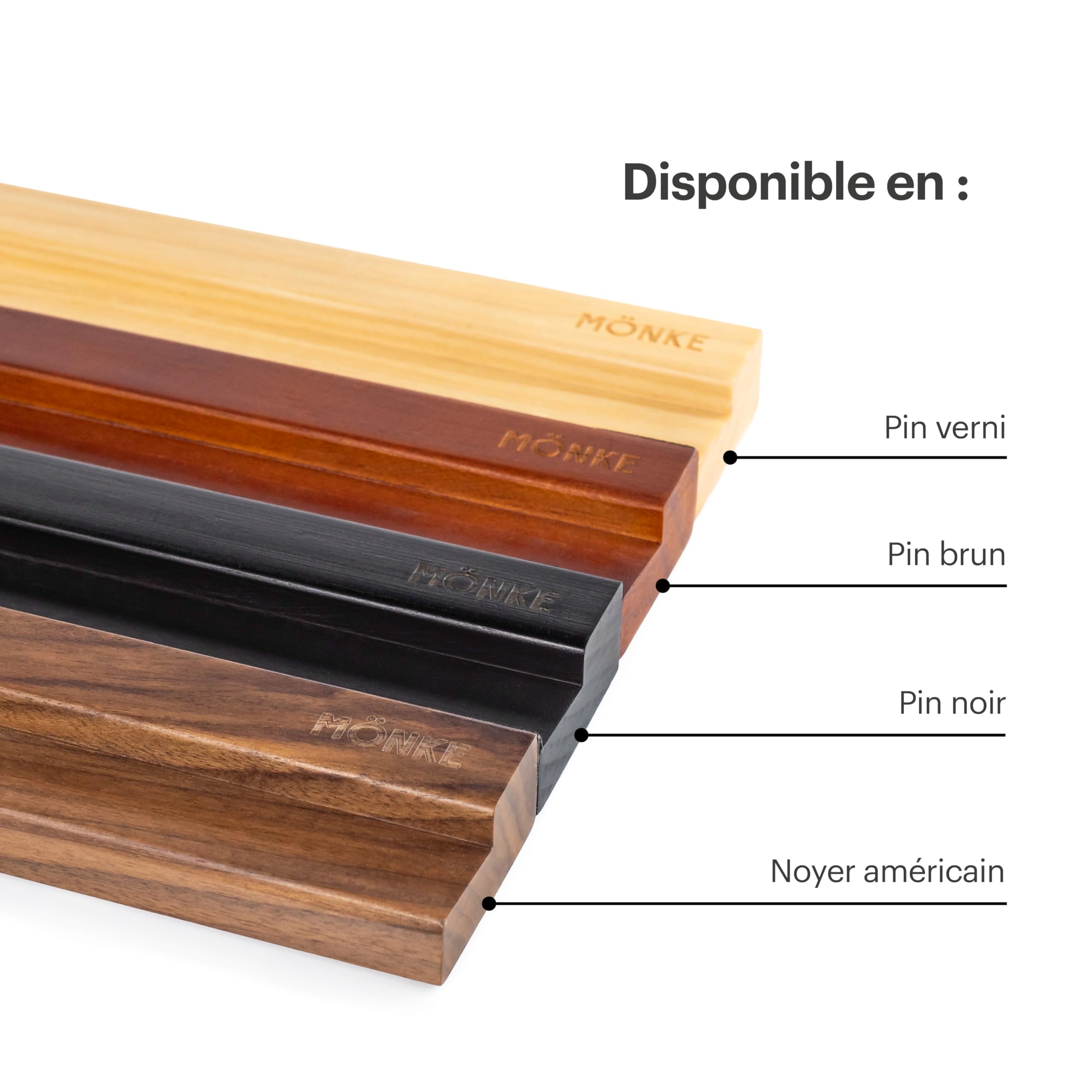 3 étagères pour disques vinyles - Affichez élégamment Vos disques préférés ou en Cours de Lecture au Mur - Convient à 3 disques de Toutes Tailles (Noyer)