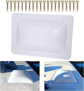 RANSOTO RV Skylight Outer Dome Cover Compatible with Travel Trailer RV Camper Truck Standard 14" x 22" Flange 18" x 26" Skylight Openings Replace SL1422W