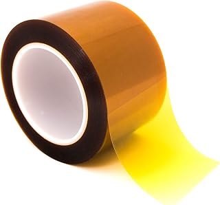 Bertech Double Sided Polyimide Tape, 1 Mil Thick, 2 Inches Wide x 36 Yards Long, Silicone Adhesive on Both Sides, 3 Inch Core, RoHS and REACH Compliant