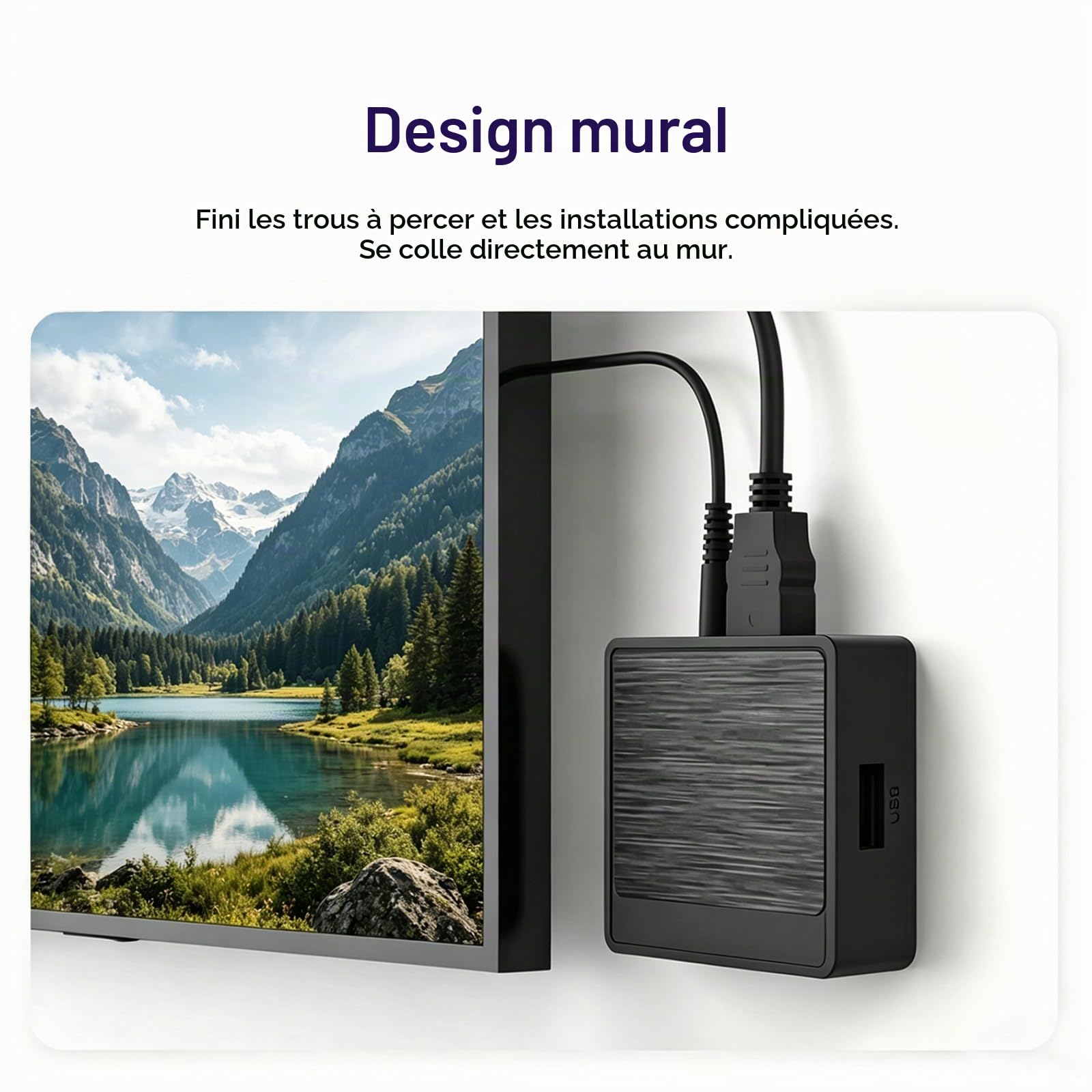 BOXPUT Mini TV Media Player, Android 12.0, 2GB RAM 16GB ROM, H618/2.4G/5G Dual WiFi, BT5.4 Quad Core 4K Ultra HD