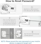 Serrure de réfrigérateur, Verrouillage de réfrigérateur lourd, Verrure combinée pour armoires de réfrigérateurs, tiroirs, verrou de sécurité, installation facile Aucune clé nécessaire (White-2pack)