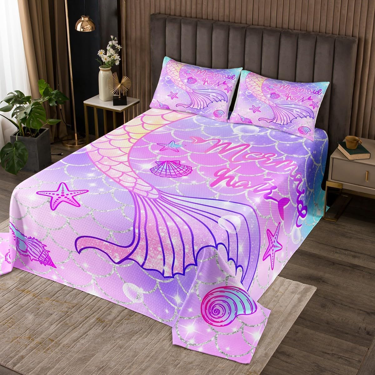 Feelyou Ocean Nautical Bedspread 2Pcs Anchor Bedding Quilt Set Sea Adventure Coverlet Soft Luxury Quilted Twin Size,Navy Blue