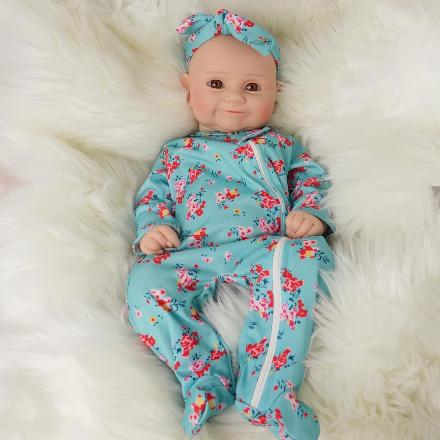 Silicone Reborn Baby Dolls 1:1 Silicone Smile Doll Realistic Reborn Baby Dolls
