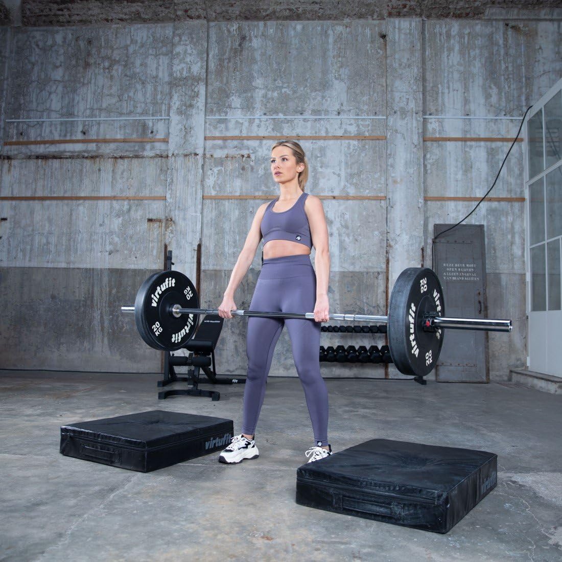 VirtuFit Drop-Pad-Set Abwurfmatte Hantelablage Scheibenablage