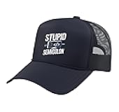 Stupid Semicolon Funny Software Engineer Coder Programmer Trucker Hat with Adjustable Mesh Back