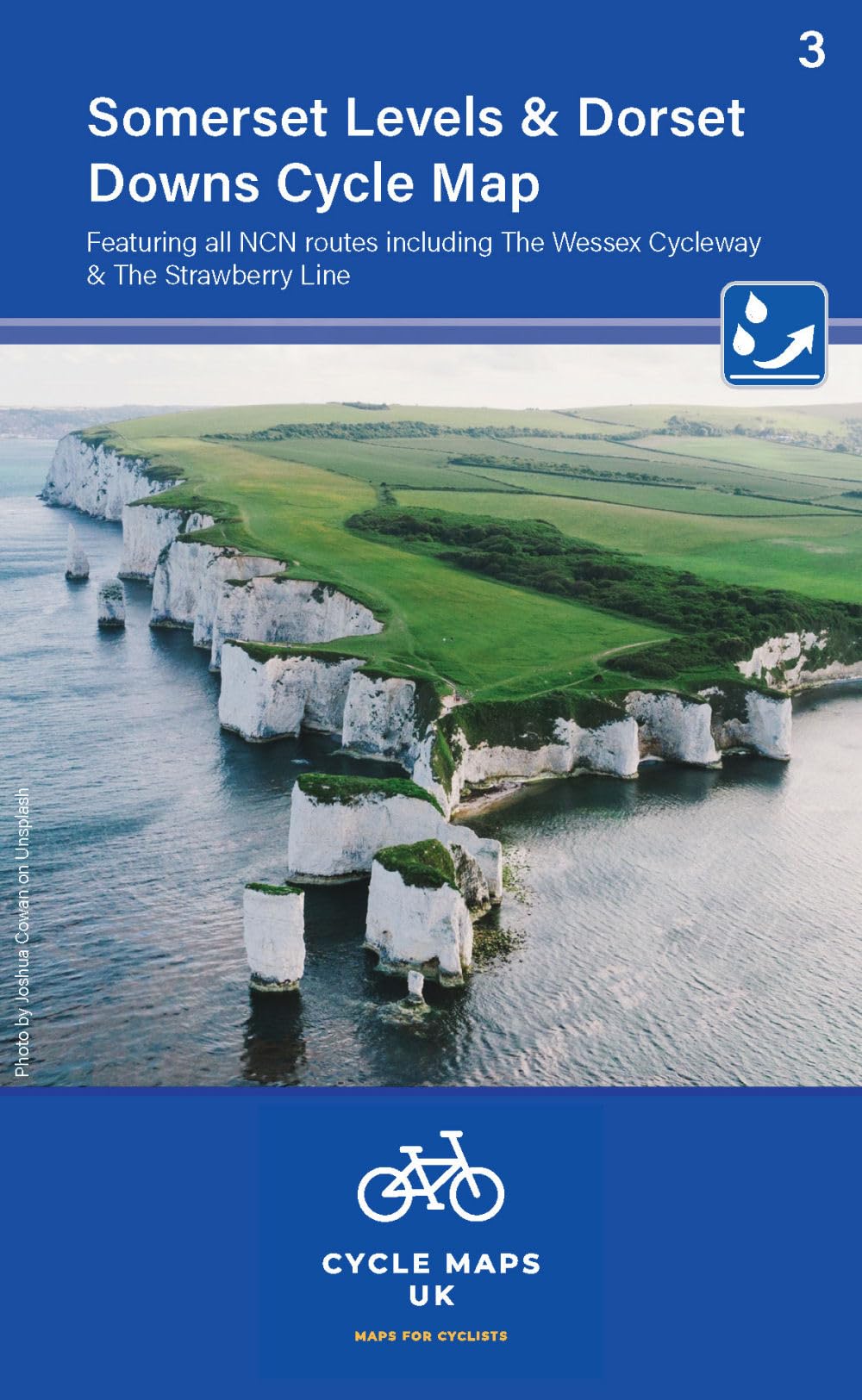 Somerset Levels and Dorset Downs by Cycle Maps UK (Sheet map, folded)