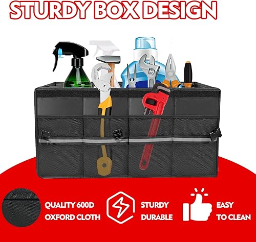 Miniatura 4 de Organizador de automóvil, organizador de maletero para SUV, accesorios de automóvil impermeables para mujeres y hombres, organizador de maletero