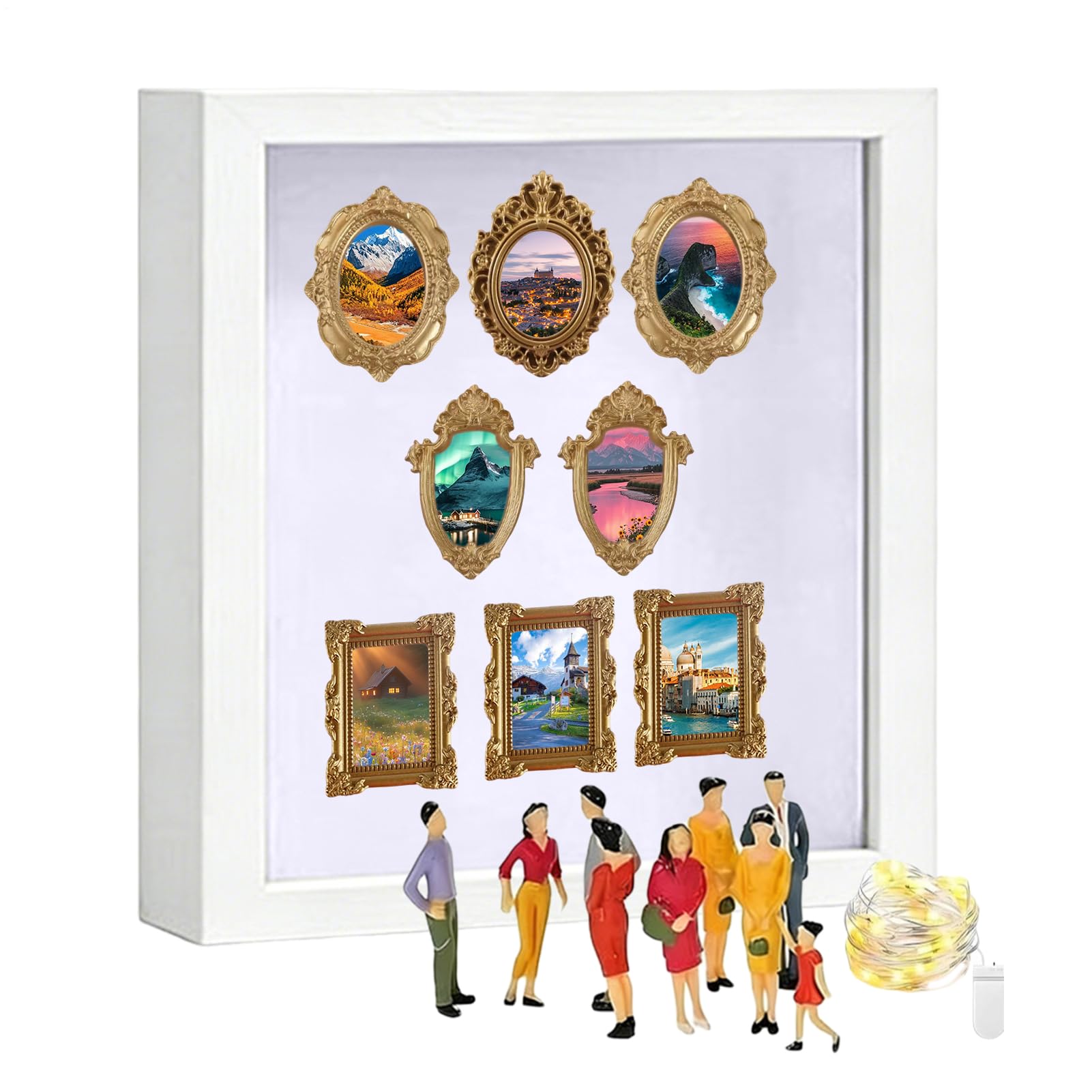 Cadre photo vitrine pour souvenirs familiaux et cadeaux de naissance uniques
