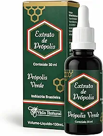 Extrato de Própolis Verde 30ml Uso Diário Cuidado para Gripes Produto Natural
