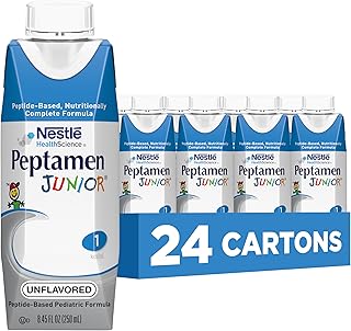 Peptamen Junior Complete Nutrition - Unflavored Peptide-Based Formula (24 Pack)