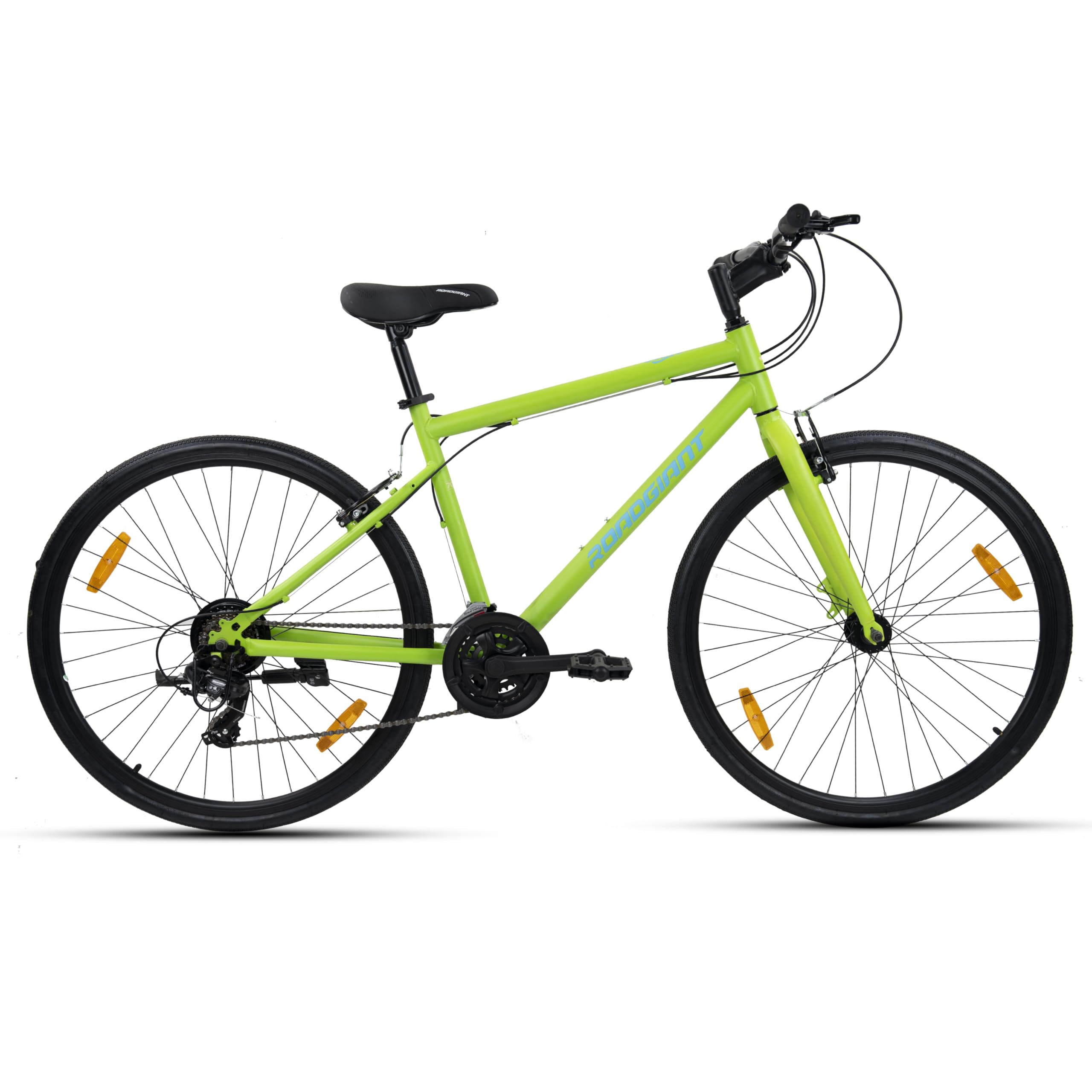 ROADGIANT Retro 700 C | Hy-Bird City Bike | Steel Alloy Frame Bicycle | V- Brakes | 21 Speed | Rigid Fork | Unisex Bike |for All-Terrain Riding (Off -White)-image-24