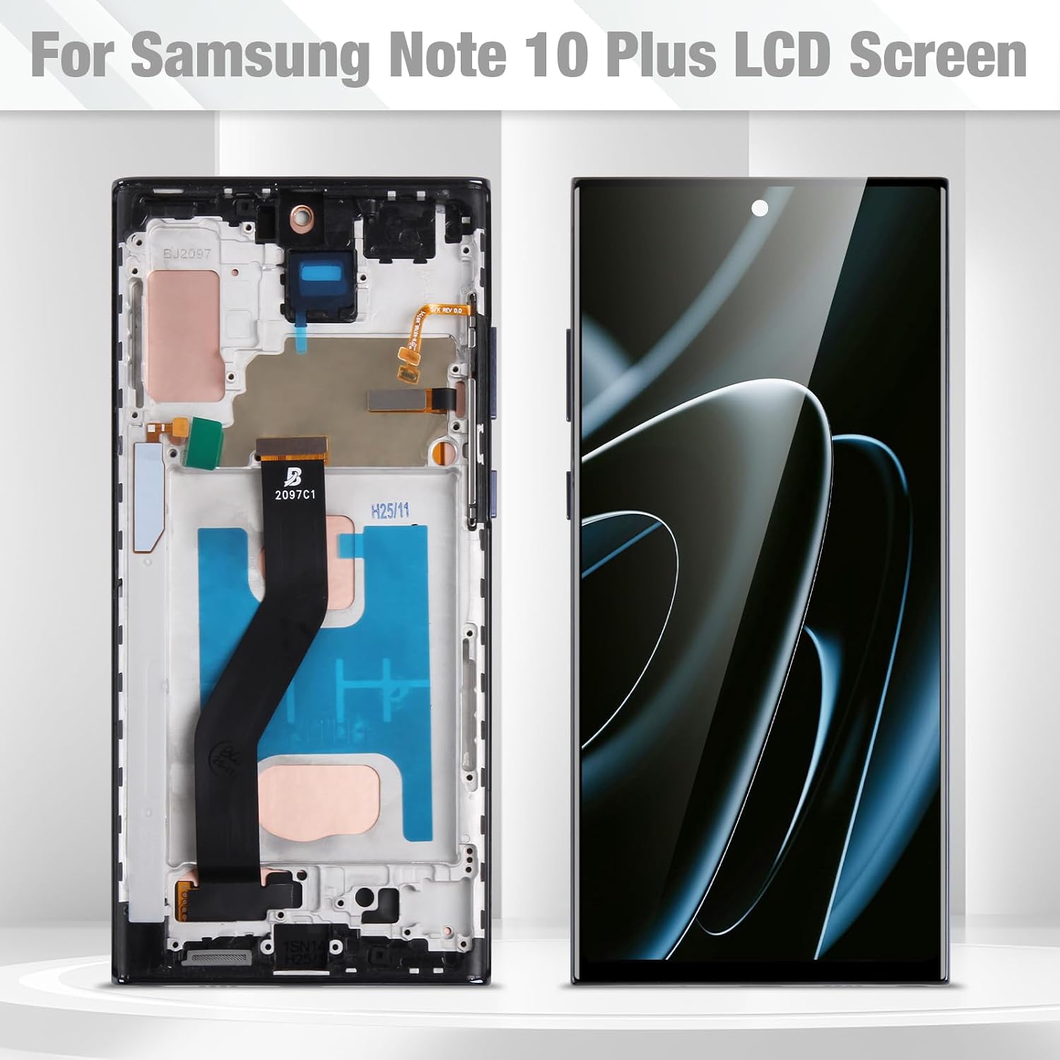 for Samsung Galaxy Note 10 Plus Screen Replacement for Samsung Note10+ LCD Display SM-N975 SM-N976 Touch Digitizer Assembly with Repair Kits(Incell,No Fingerprint,Black with Frame)
