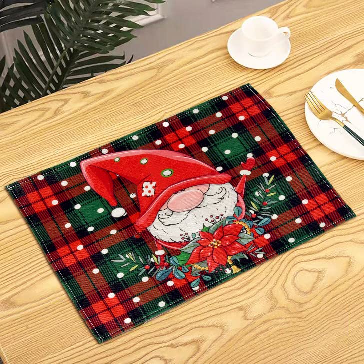 クリスマス テディベア ランチョンマット プレースマット 2枚セット クリスマス テディベア ランチョンマット プレースマット 2枚セット