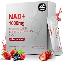 High-Potency NAD+ Liquid 1000mg Quercetin Phytosome, Resveratrol & PQQ Supports Cellular Energy, Focus & Healthy Aging 1 Pc