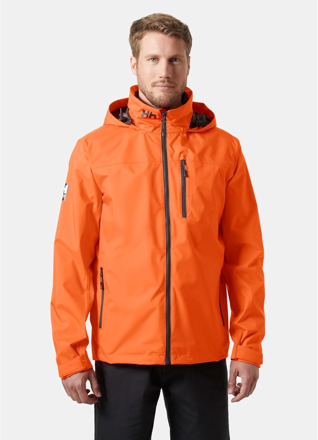 Helly-Hansen Mens Crew Hooded Waterproof Sailing Jacket - Image 2