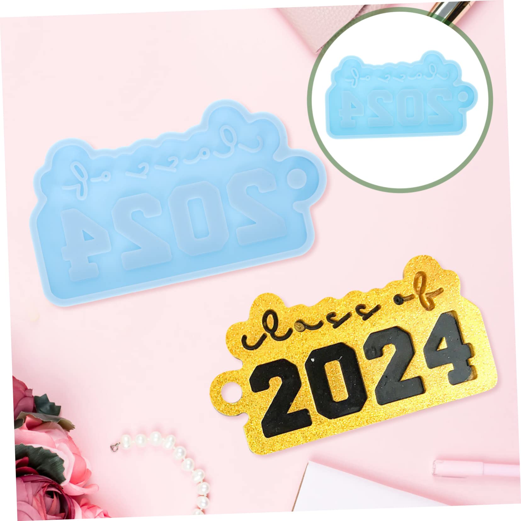 VILLCASE 15pezzi Stampo Silicone Portachiavi Stampo Decorativo Per Ciondoli Fai Da Te Materiale Resistente e Facile Da Pulire Per Decorare Chiavi e Zaini Design Leggero e Durevole