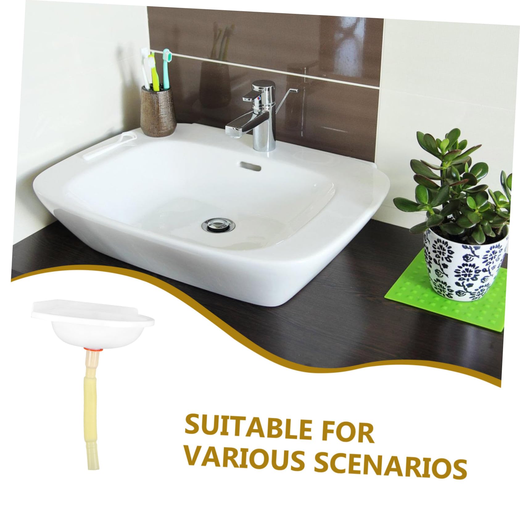 NUOBESTY Leichtes Kleines Wandwaschbecken aus Kunststoff Dreieckiges Eckwandwaschbecken mit Platzsparendem Design für Badezimmer und Outdoor Terrassen Zufälliger Stil