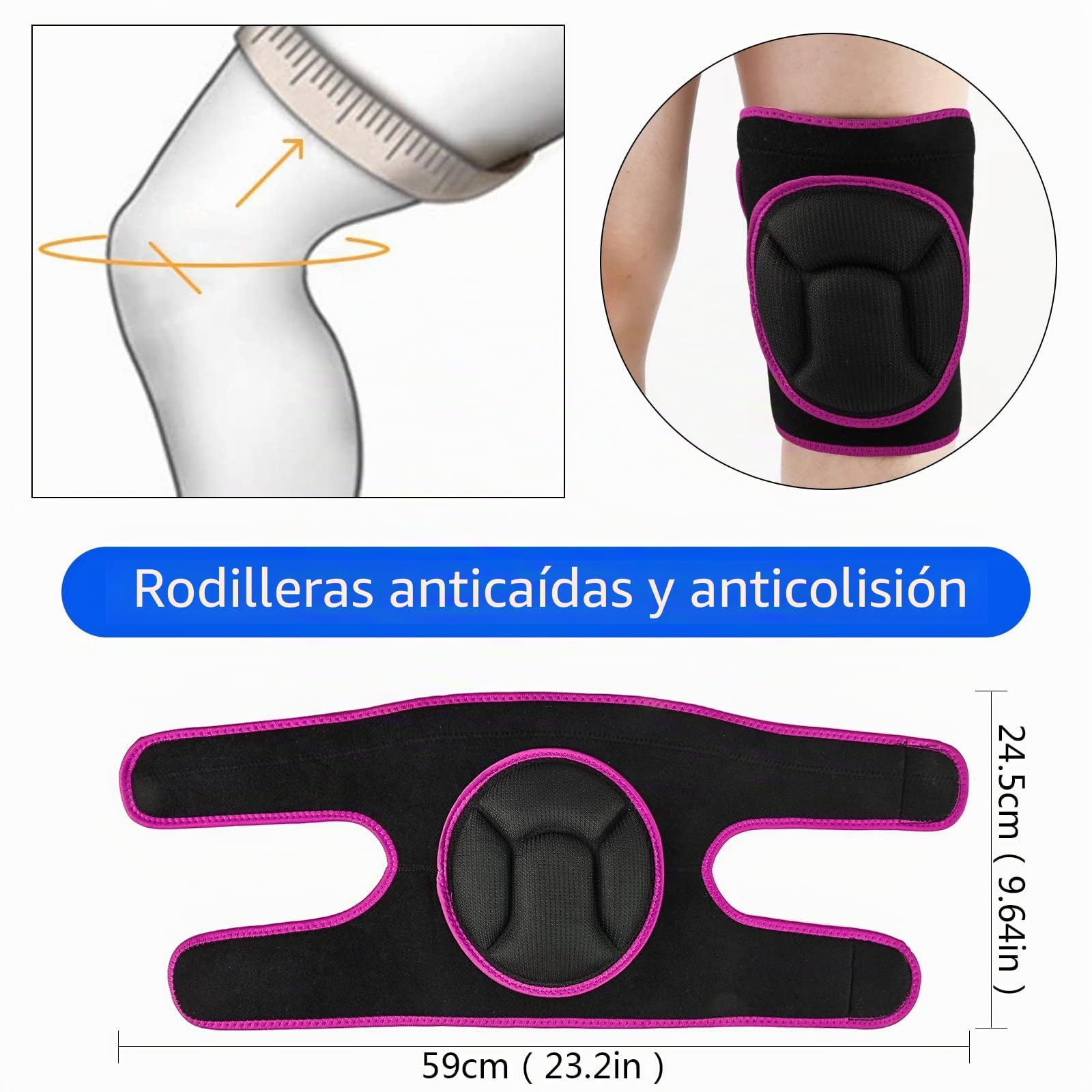Rodilleras para el trabajo, rodilleras protectoras de jardín para evitar colisiones, rodilleras para mujeres y hombres, rodilleras multifunción para jardinería, deportes, patinaje