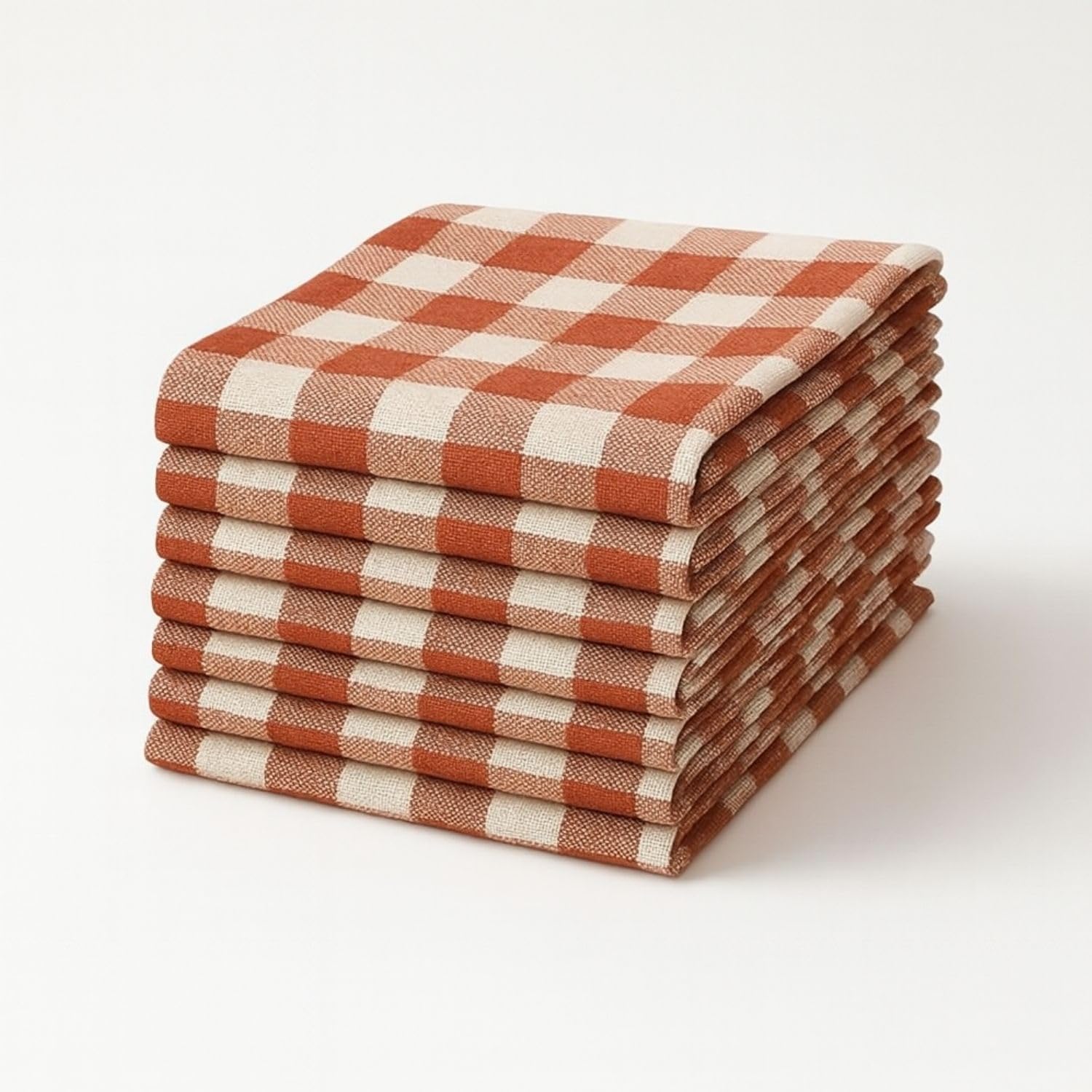8 Pcs Cotton Kitchen Cloth/Napkins | Fridge, Table, Kitchen Platform Cleaning & Roti Napkins | 12x22 Inches | Multicolor (Colour5)-image-1