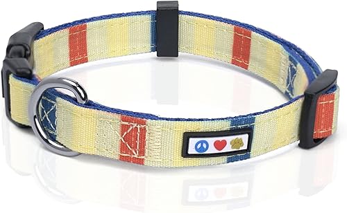 Vista 108 de Pawtitas Collar personalizado para perro, collar de perro pequeño, bordado con nombre, número de teléfono, collar de cachorro, collar ajustable