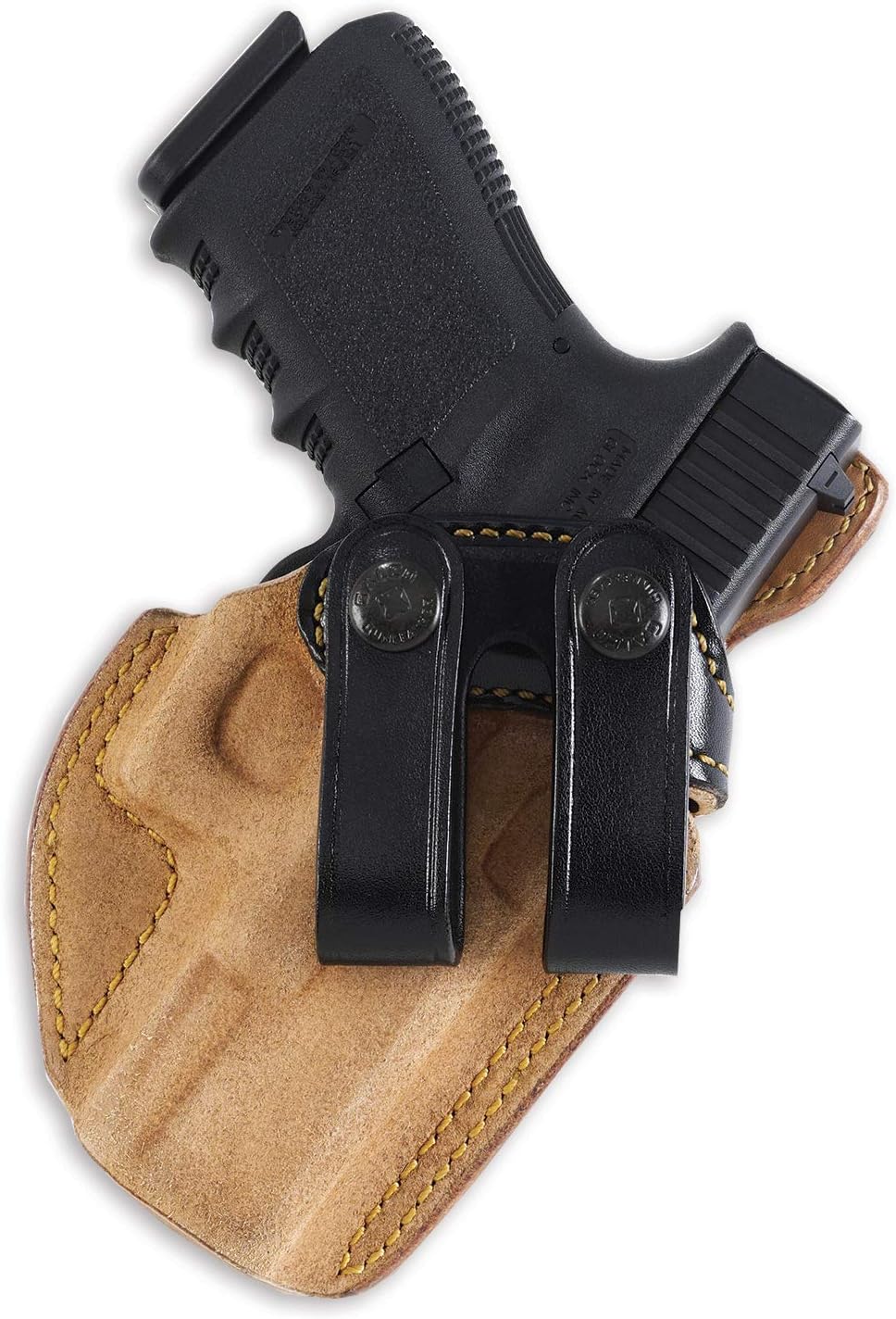 Galco Royal Guard Inside The Pant Holster -Gen 2, Black, for Glock 23, Right RG226B