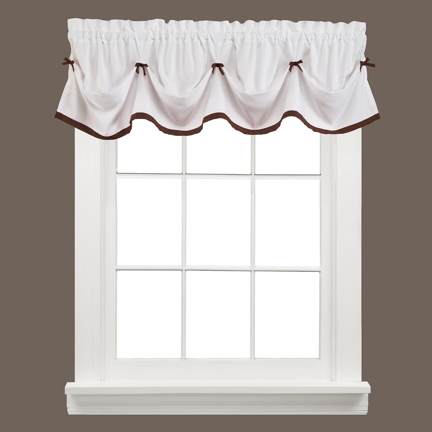 SKL HOME by Saturday Knight Ltd. Kate Valance, Clove, 58 inches x 13 inches