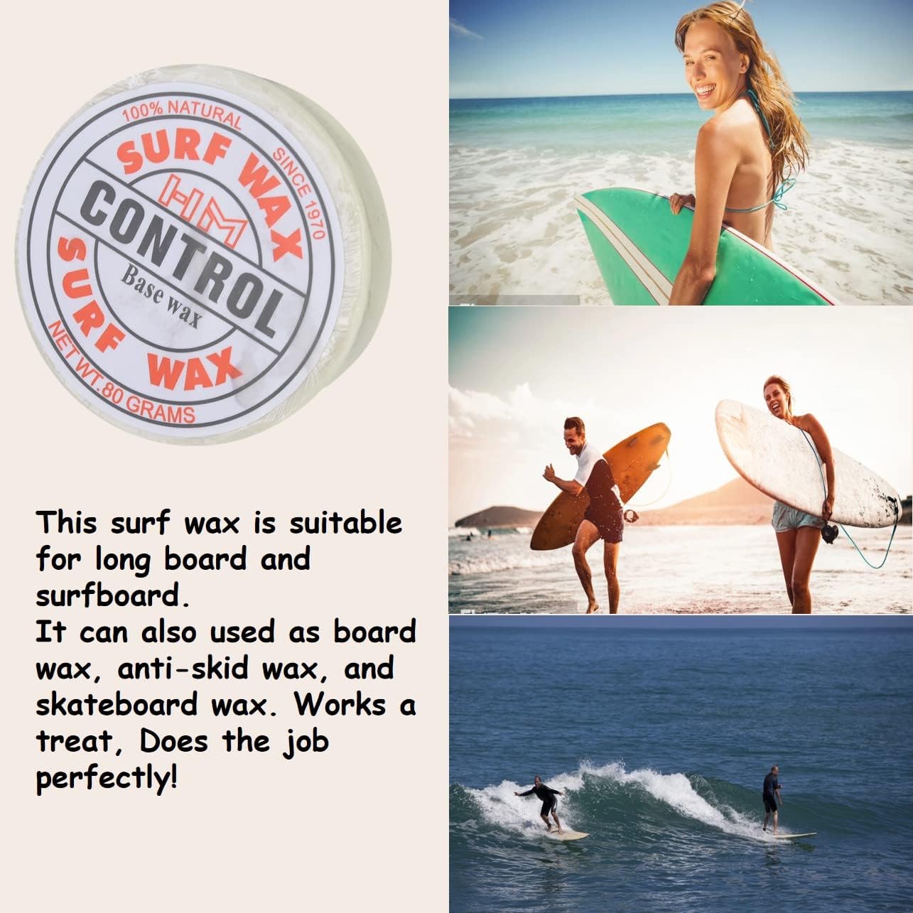 Cera Da Surf Dauerhaft - Antiscivolo Per Tavole, 5 Tipi Per Diverse Temperature Acqua - Foto 11