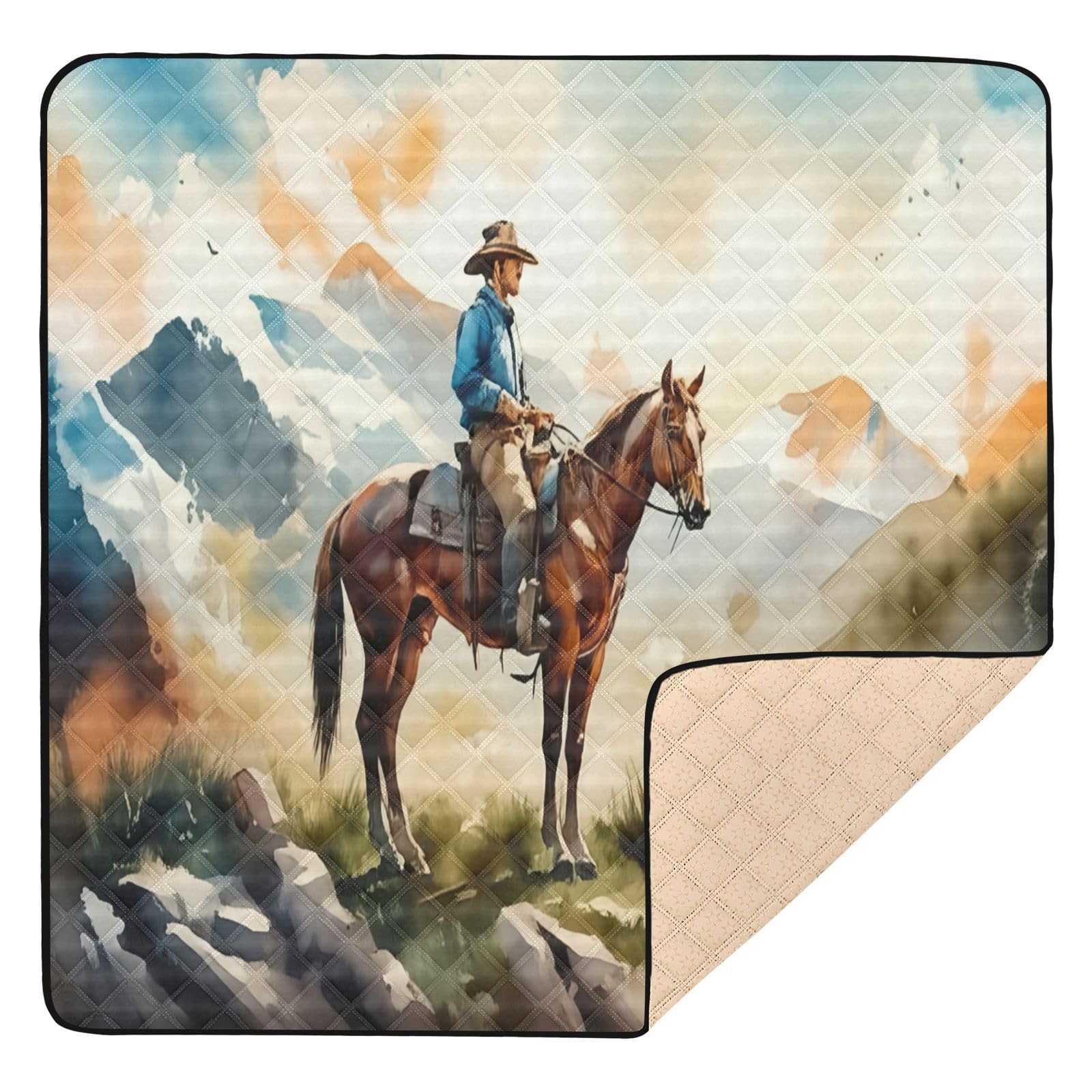 Tapis de jeu Western pour bébé idéal au salon et dans la chambre