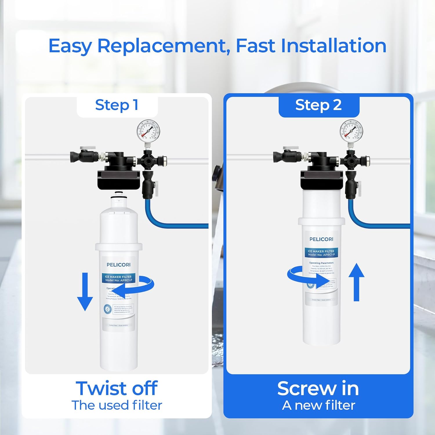 APRC1-P Water Filter Replacement, Compatible with Scotsman APRC1-P AqualPatrol Plus System (1 Pack)