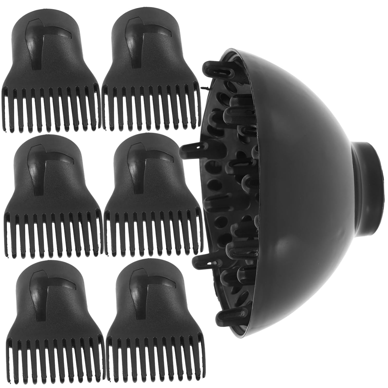Healifty Hair Dryer Diffuser Comb Attachment with High Temperature Resistant Nozzle Focused Airflow for Faster Drying Easy Styling Comb Nozzle for All Hair Types and Styles Diffuser