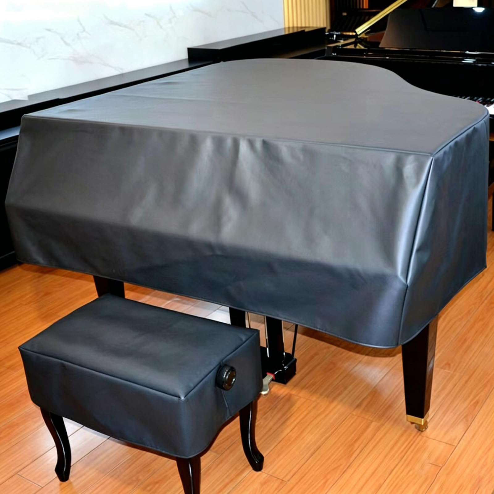 Pianoforte A Coda Copertura Antipolvere,Copertura Impermeabile Pianoforte A Coda,Morbido al Tatto,Non Soggetto A Scolorimento,Adatto per Sale Prova Scolastiche