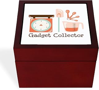 CafePress Gadget Collector Memory Keepsake Jewelry Box, 5"x5"x3.75"