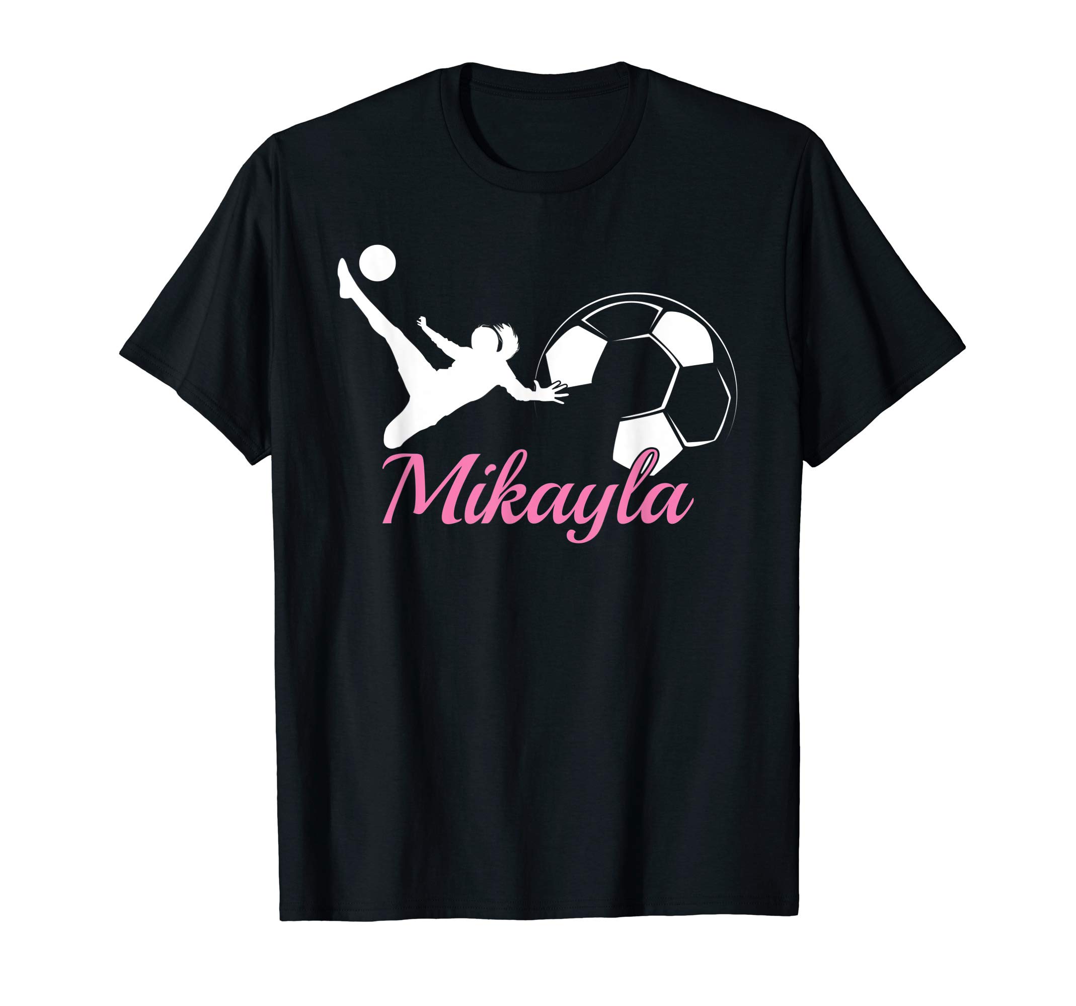Zum2 Mikayla Name GiftMikayla Name Gift Personalized Soccer T-Shirt