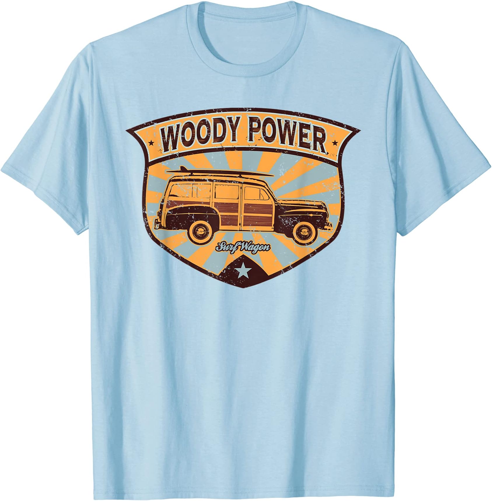 Woody Wagon tee | Vintage Beach Surf Car Retro Woodie T-Shirt
