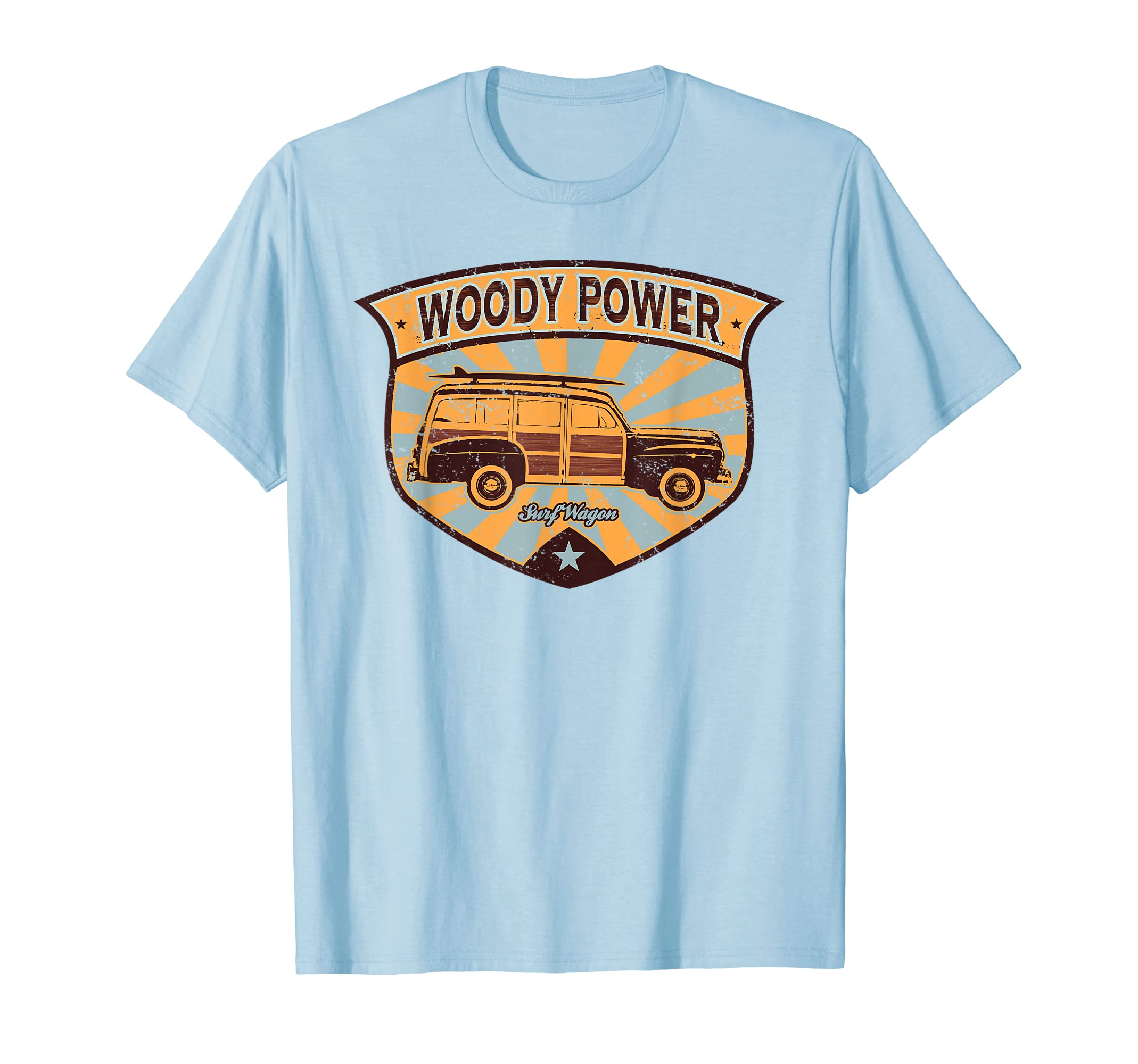 Woody Wagon tee | Vintage Beach Surf Car Retro Woodie T-Shirt