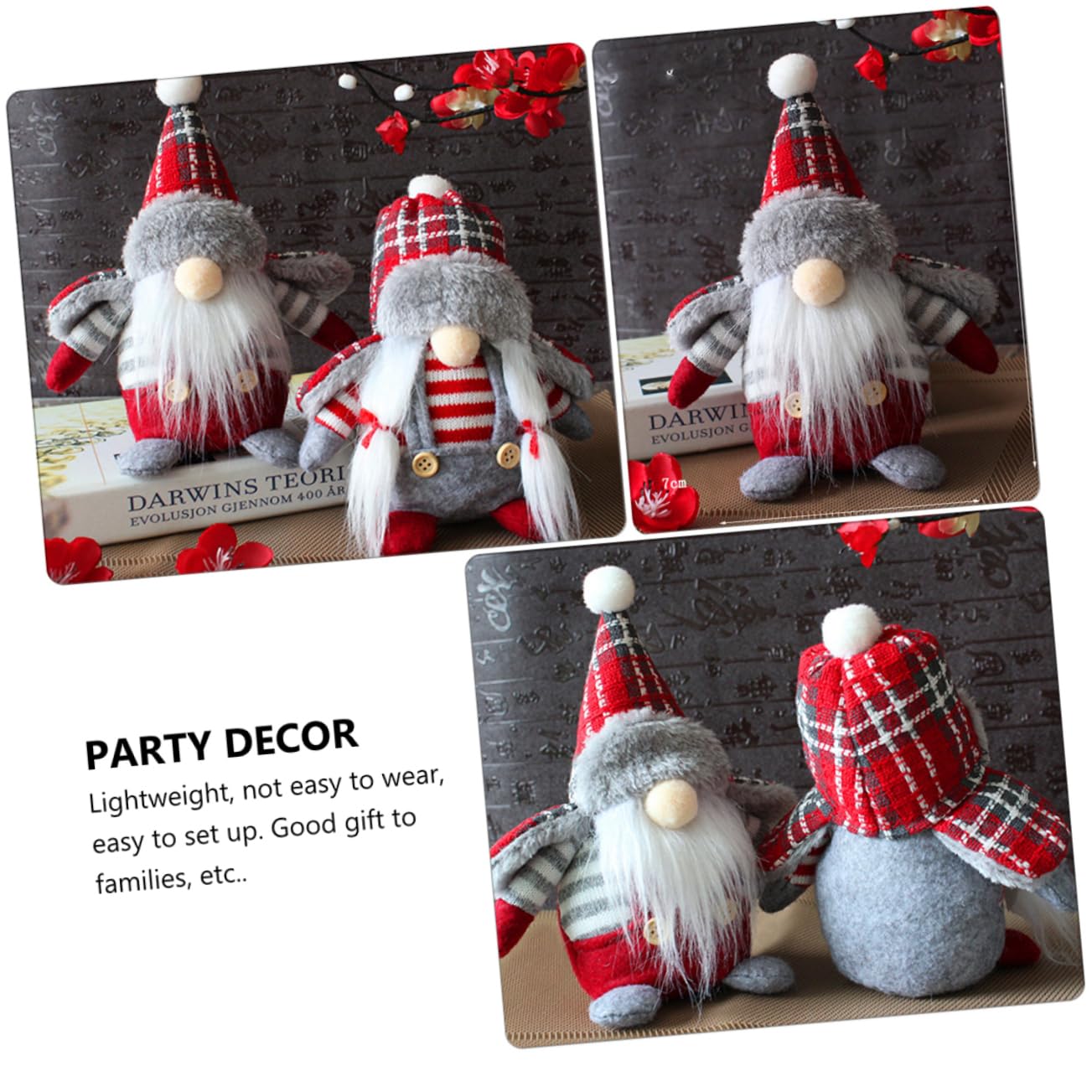 Alipis 2 Sätze 2 Sets Alter Mann Im Ornament Weihnachtsfiguren Puppe Weihnachtswichtel Wohndekor Halloween Ornamente Niedliche Dekorationen Figur Weihnachtswichtel 2 Stück * 2