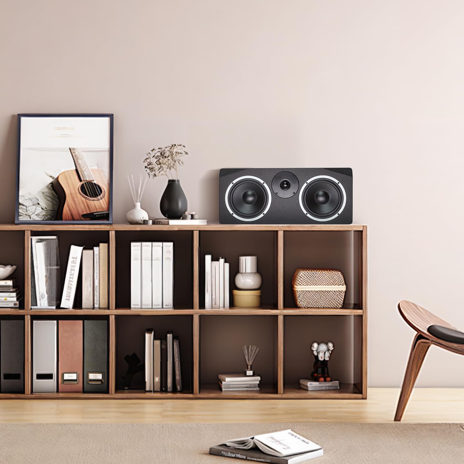 PMH-66A - Monitor da studio con alimentazione bi-amp, 6,5 pollici, singolo | Ingressi XLR/TRS, suono di qualità da studio, per registrazione, mixaggio e masterizzazione