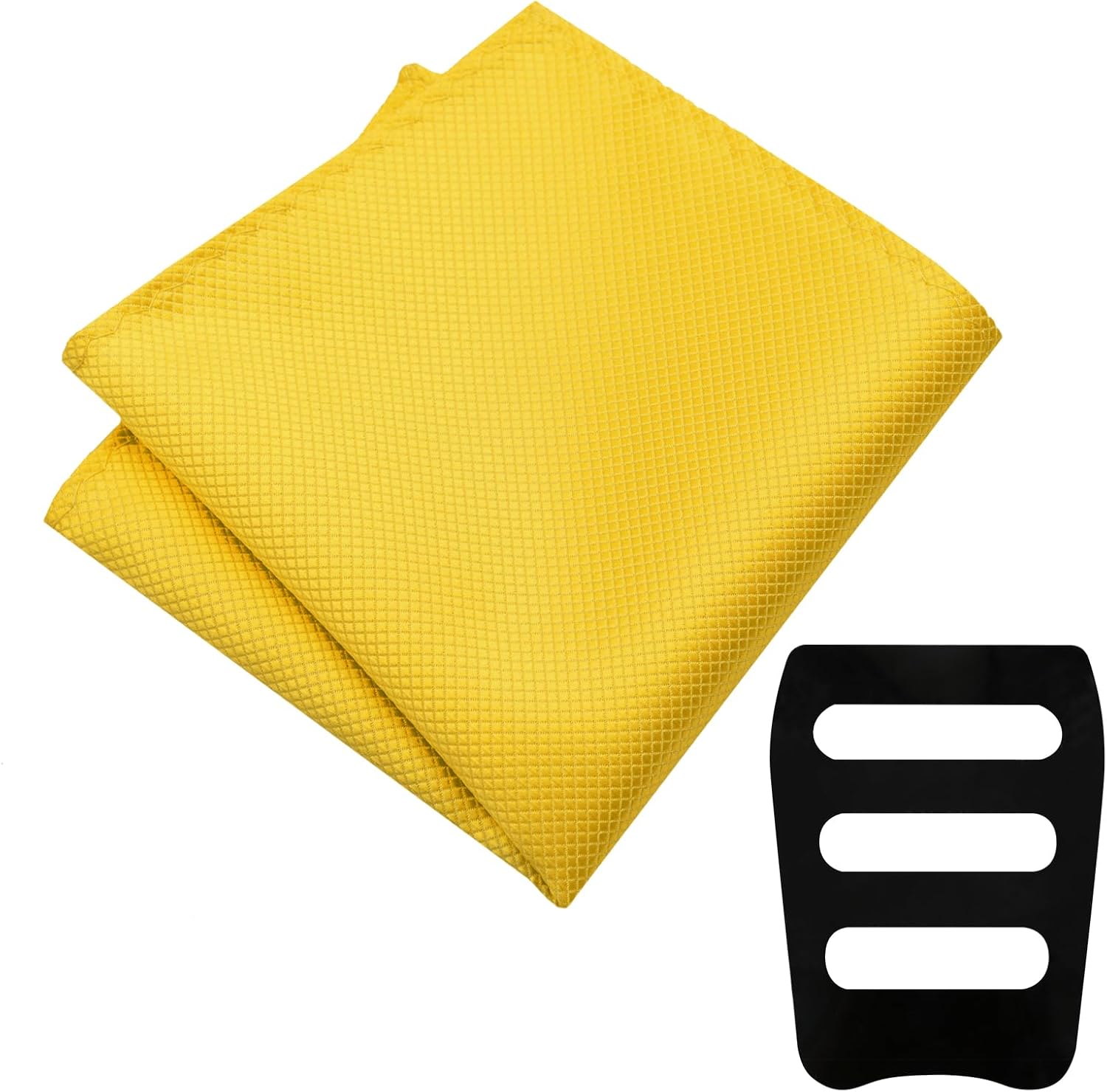 LJBFNN Suit Pocket Squares for Men, Solid Color Mens Handkerchiefs with Holder Mens Pocket Square for Jacket Business Party