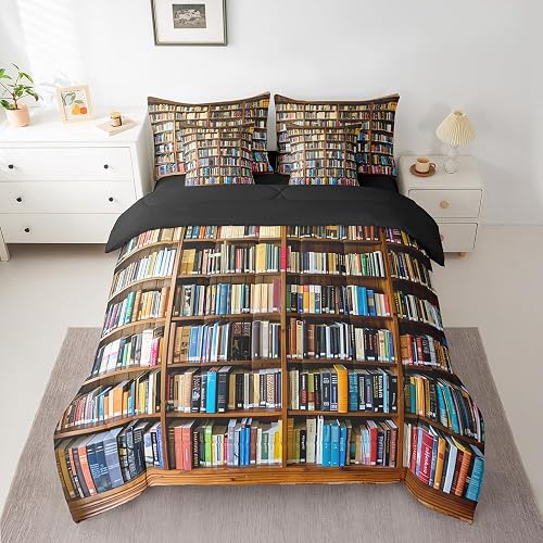 Feelyou Books Comforter Set Full Size Kids Boys Girls 7 Pieces