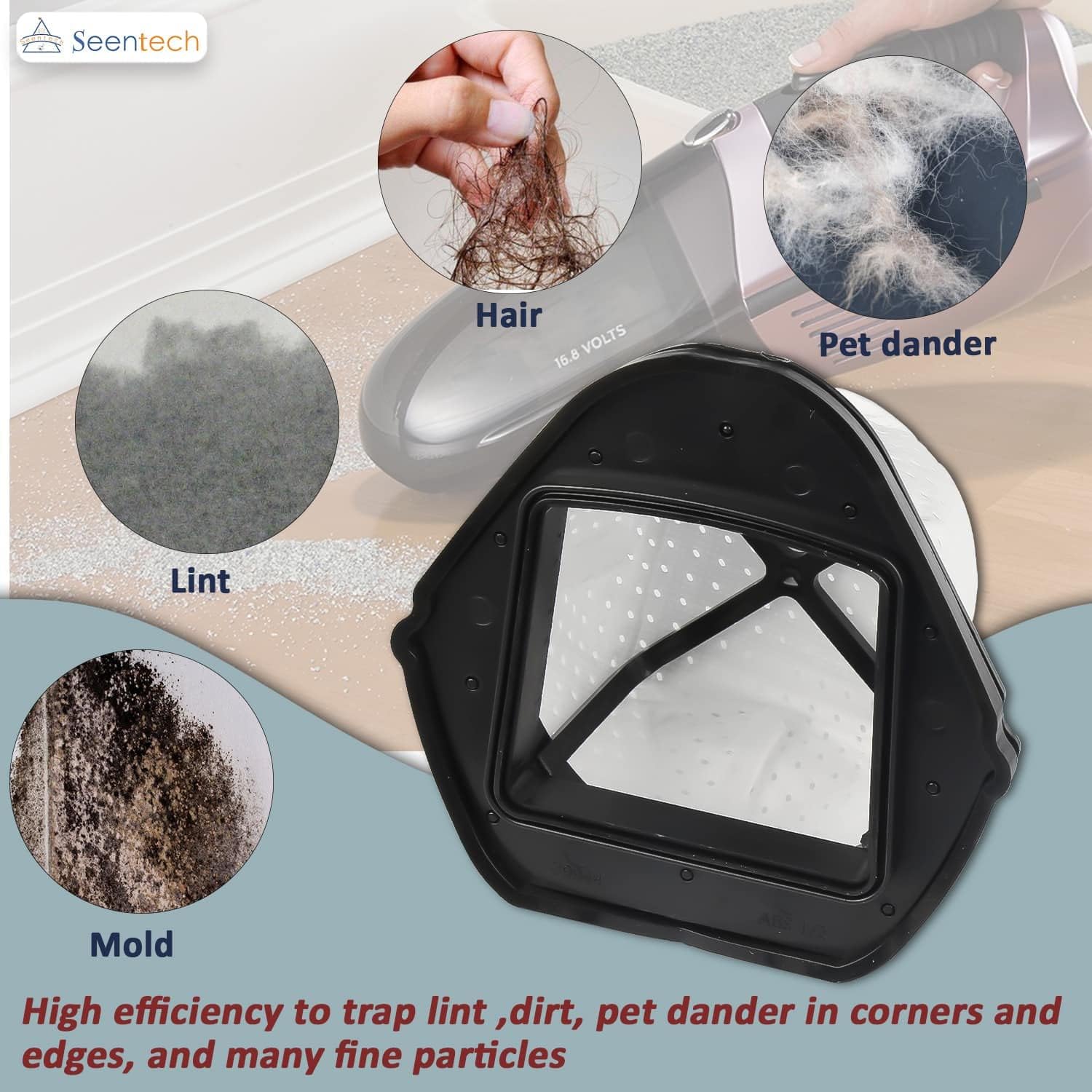 6 Pack Dust Cup Filters Replacement for Shark Cordless Handheld Vacuum SV780 SV75Z SV728N SV726N, Replacement Part XF769, XSB726N : Home & Kitchen