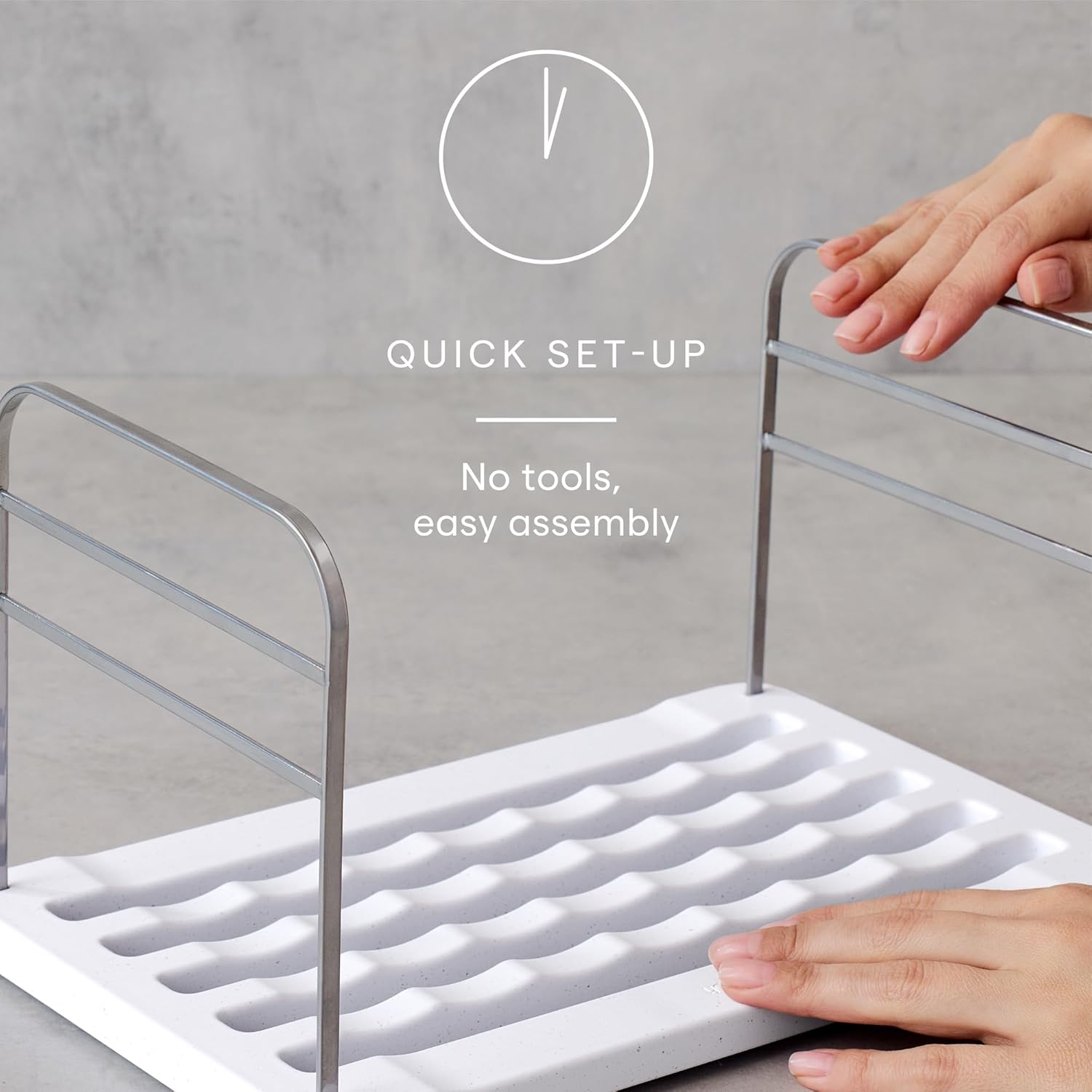 YouCopia UpSpace Water Bottle and Travel Mug Cabinet Organizer, Adjustable Storage Rack for 40 oz Stanley Tumblers, 6 Bottle Premium Edition - Image 5