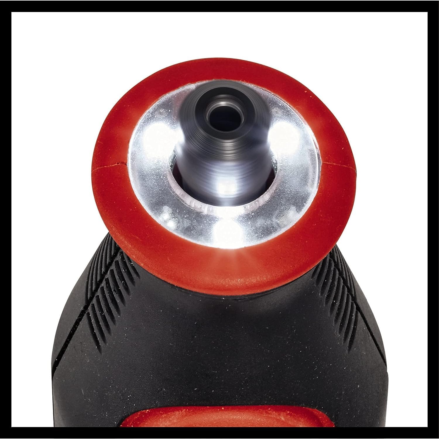 Einhell Akku-Schleif-/Gravur-Werkzeug TE-MT 7,2 Li (Lithium-Ionen, 7,2 V-Akku, Drehzahlelektronik, Arretierknopf, LED-Leuchtring, inkl. Ladestation, 57-tlg. Zubehörset + Box)
