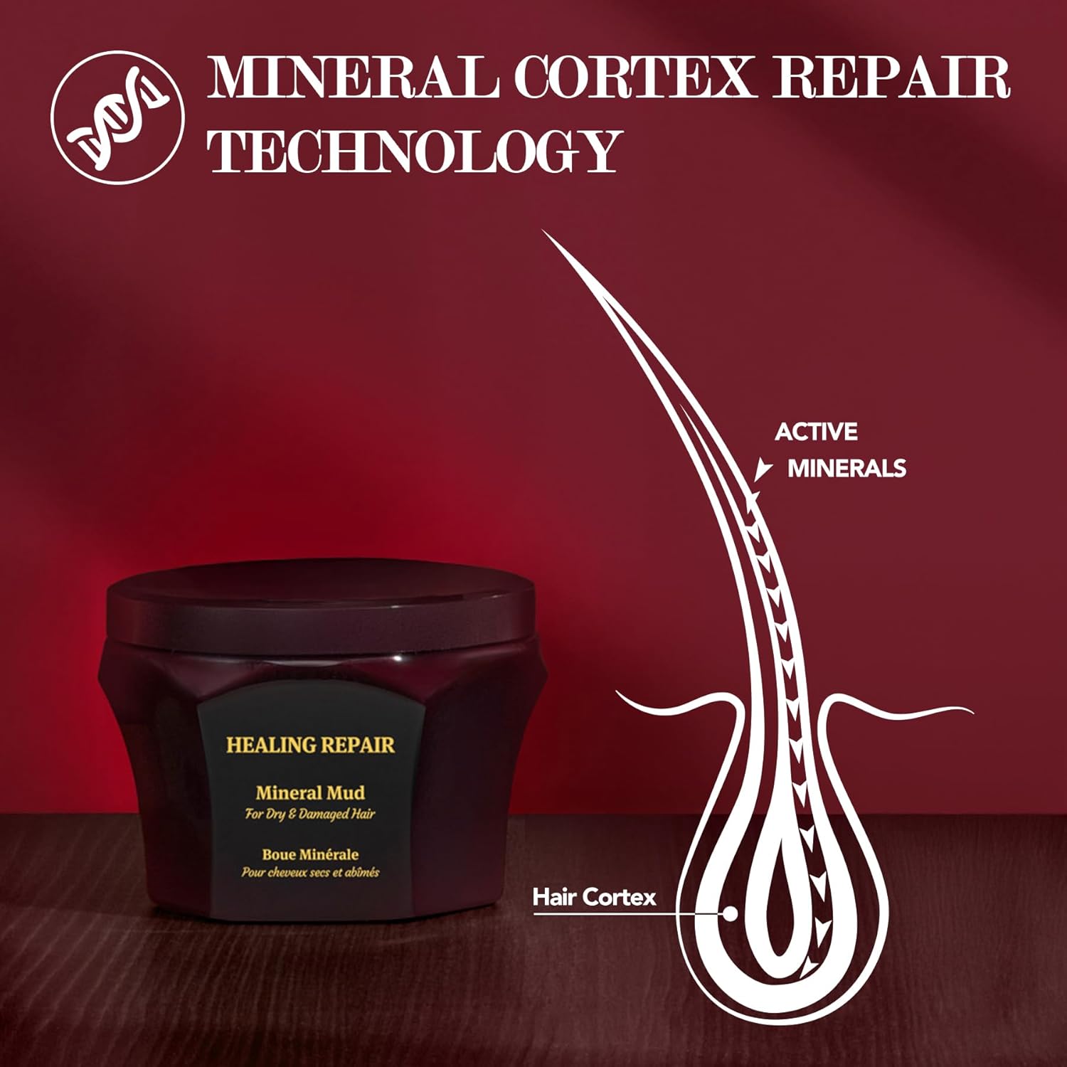 Saphira Mineral Hair Care Collection – Moisture Repair, Healing Repair & DeFrizz Hair Masks and Mineral Mud Treatments - Image 5