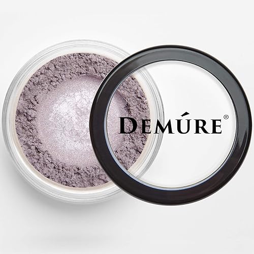 Miniatura 3 de Demure Mineral Make Up (Lavender Ice) Sombra de ojos, sombra de ojos brillante, polvo suelto, sombra de ojos con purpurina, maquillaje de ojos,