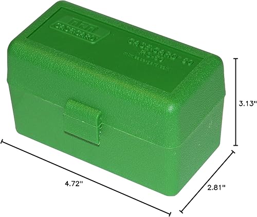 Vista 6 de MTM RS-50-10 50 Caja de munición redonda para rifle abatible .222 a .222 Mag, fabricada en Estados Unidos, verde