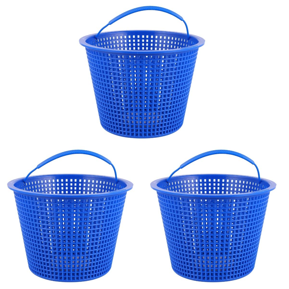 YARNOW Lot 3 Panier Skimmer Piscine 18 x 13 cm - Panier de Filtration | Filtre de Pompe pour Ecumoire, Accessoire de Nettoyage Bassin avec Anse Anti-Débris, Idéal Feuilles et Petits Déchets