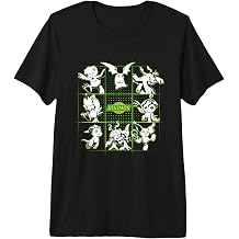 Digimon Digital Character Grid with Logo Digital Monsters Premium Tri-Blend T-Shirt