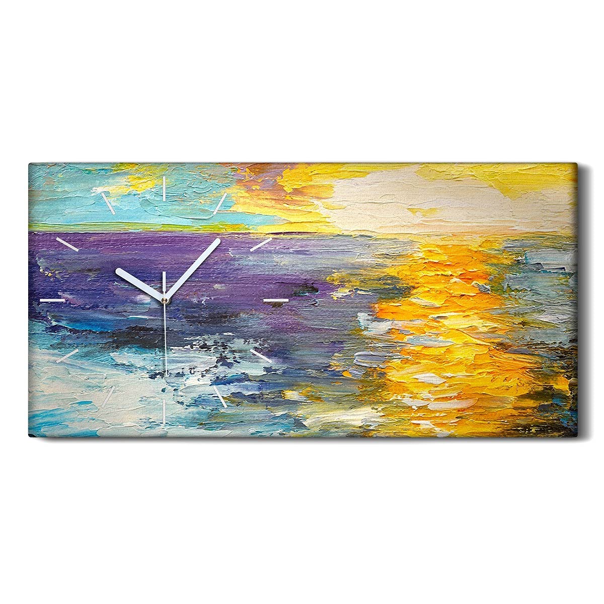Horloge sur Toile sans Tic-Tac pour Retrouver le Silence dans la Chambre