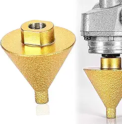 Broca Fura Piso Chanfro Diamantada Cônica Escalonada Desbaste Porcelanato Esmerilhadeira M14 + Nfe